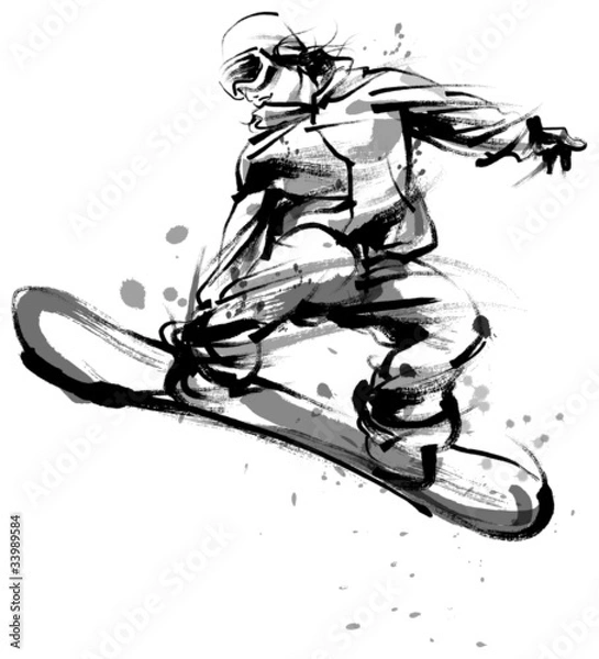 Obraz Snowboarder