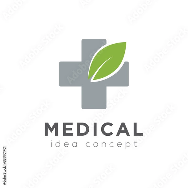 Obraz Creative Medical Concept Logo Design Template