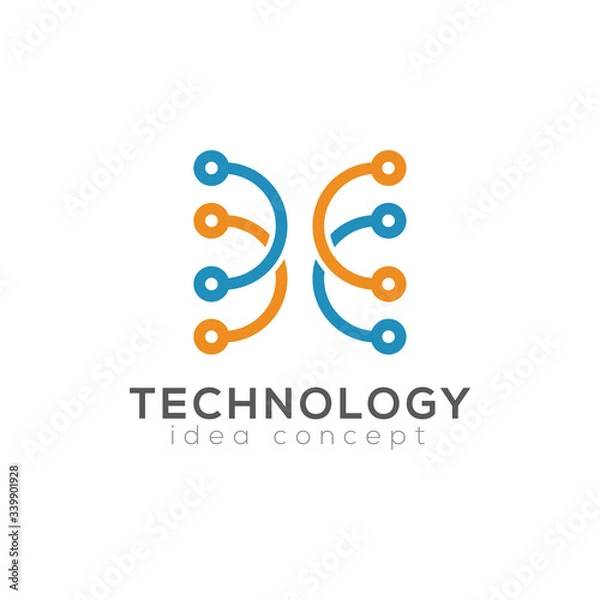 Obraz Creative Technology Concept Design Logo Template