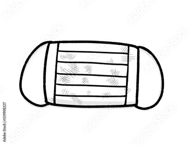 Obraz 汚れたマスク サージカルマスク イラスト