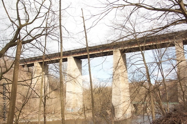 Fototapeta bridge over river