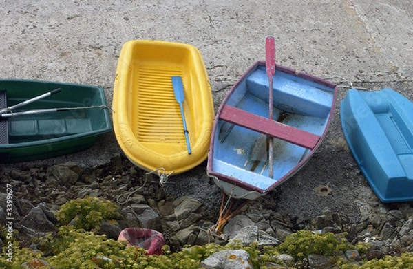 Fototapeta bateau jaune