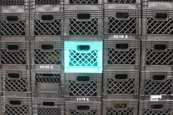 Fototapeta Empty store crates