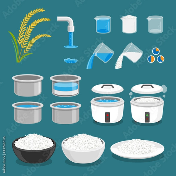 Obraz Gotowanie ryżu