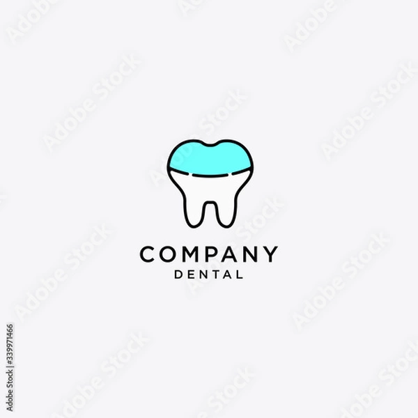 Obraz Dental tooth Logo Vector Design Template