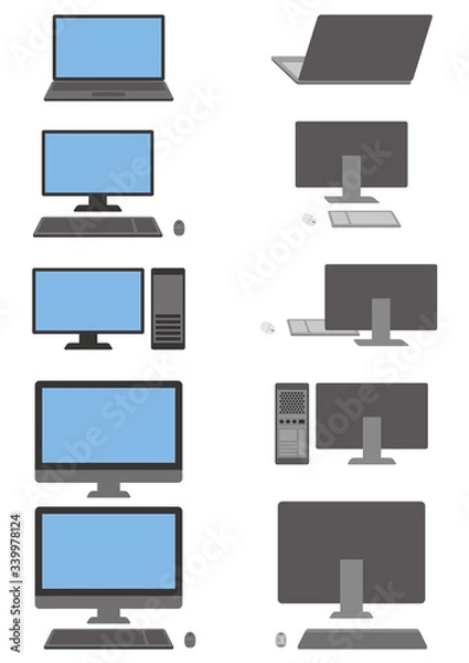 Obraz パソコンのセット