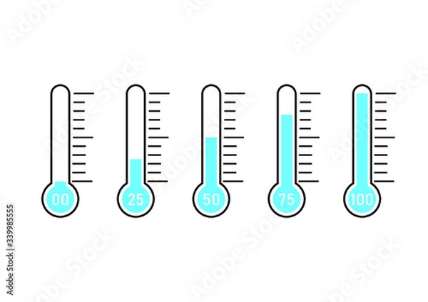 Obraz temperature thermometer goal 
