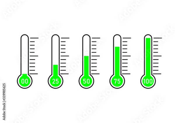 Obraz temperature thermometer goal 