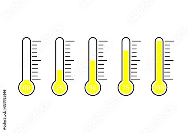 Obraz temperature thermometer goal 