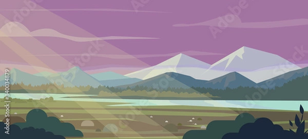 Obraz MOUNTAIN RIVER