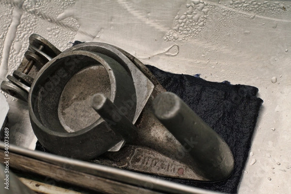Obraz Tool for making ice Candy closeup