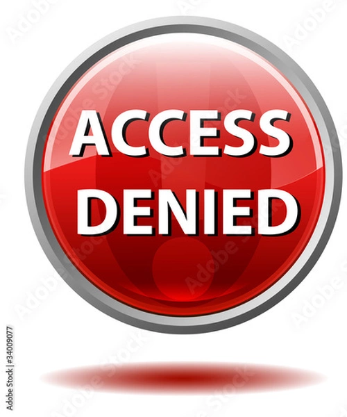 Obraz Access denied button
