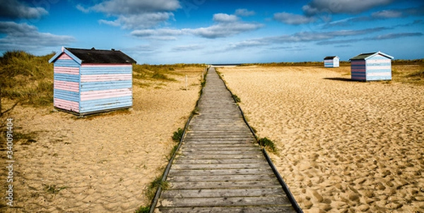 Obraz Beach huts on the beach