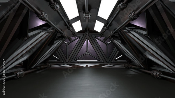 Obraz Space environment, ready for comp of your characters.3D rendering	