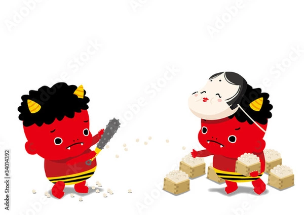 Obraz Setsubun　Child's "ONI" 1