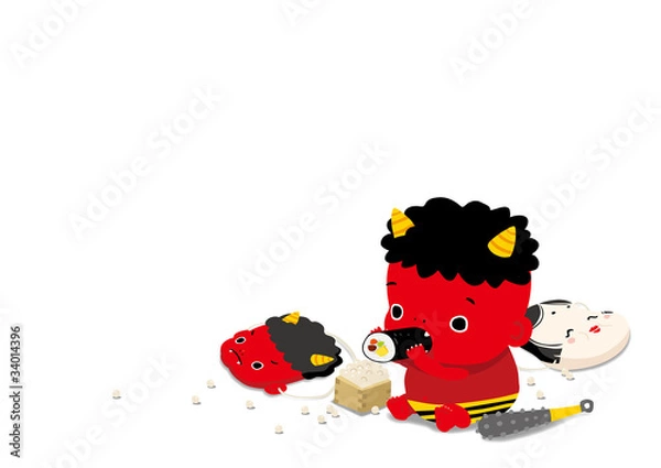 Obraz Setsubun　Child's "ONI"3