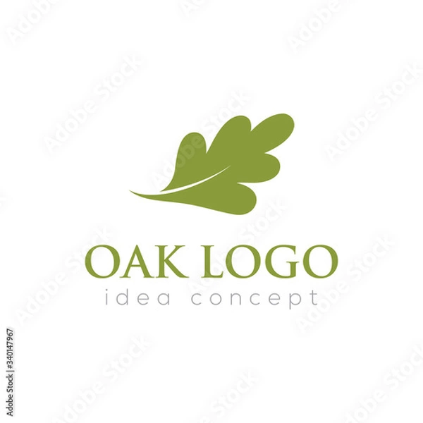 Obraz Oak Leaf Vector Logo Template