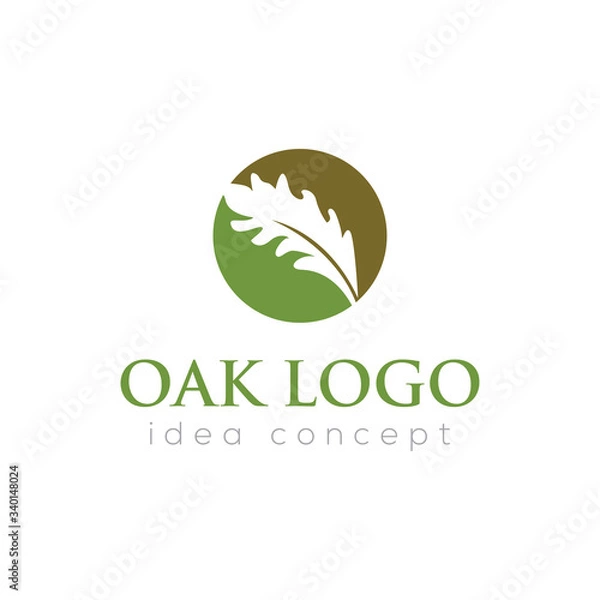 Obraz Oak Leaf Vector Logo Template