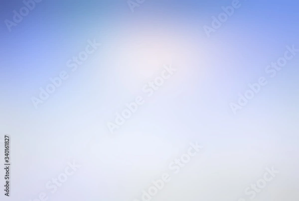 Fototapeta White blue blurry plain background. Soft texture.