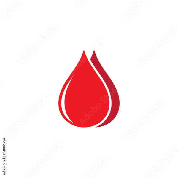 Obraz Blood Logo vector illustration template