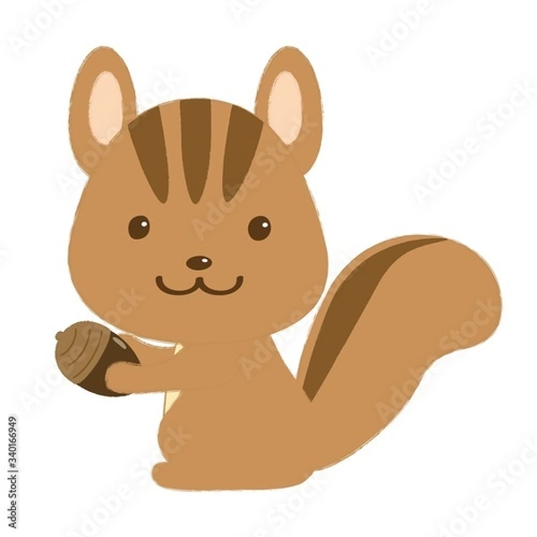 Fototapeta りすのイラスト