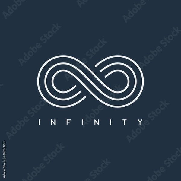 Obraz thin line infinity symbol