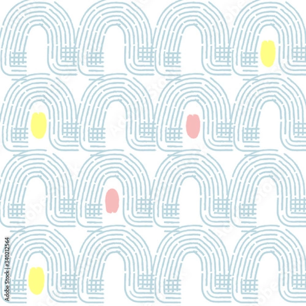 Obraz vector repeat  pattern of an abstract background with clouds