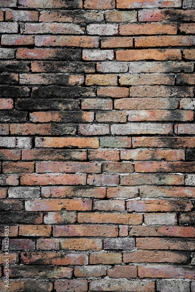 Obraz The old red brick wall