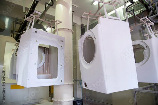 Obraz Factory: washing machine production