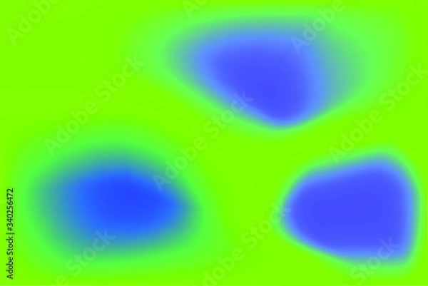 Fototapeta abstract green background with blue spots
