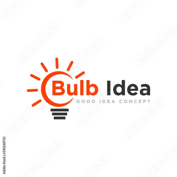 Fototapeta Light Bulb Logo Icon Design Vector