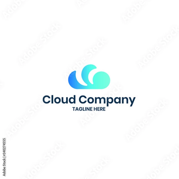 Obraz business cloud logo design