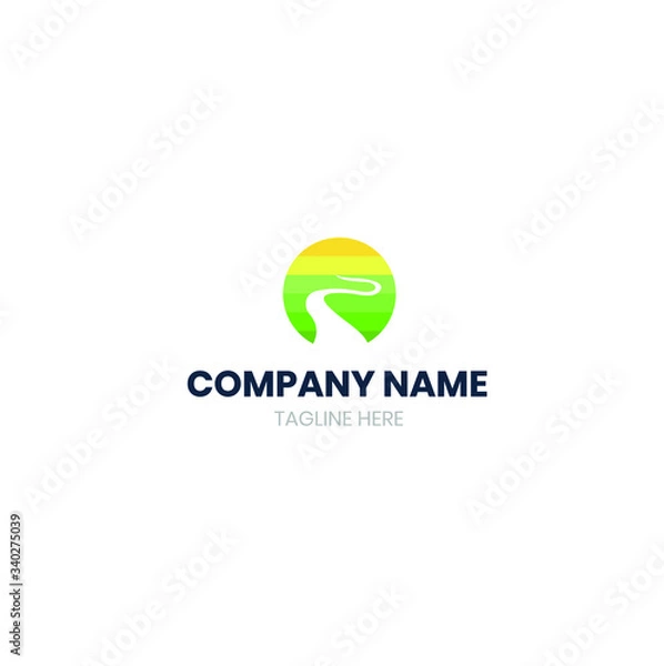 Obraz lake logo design