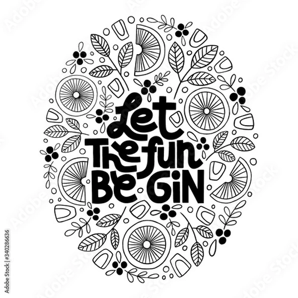 Obraz Let the fun be gin