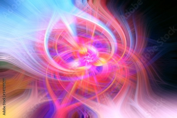 Fototapeta Abstract background from Abstract Twisted Light Fibers Effect