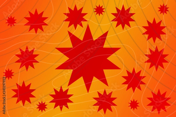 Fototapeta abstract, design, pattern, red, illustration, lines, orange, texture, art, color, graphic, light, yellow, wallpaper, curve, wave, backdrop, line, backgrounds, vector, decoration, artistic, colorful
