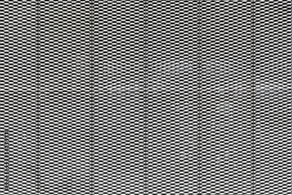 Fototapeta Perforated metal plate structured facade texture cladding modern architecture