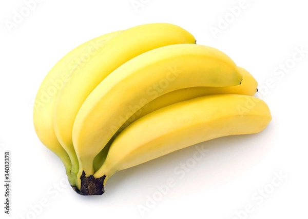 Obraz Bunch of bananas isolated on white