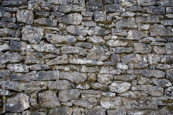 Obraz Lakeland stone wall texture.