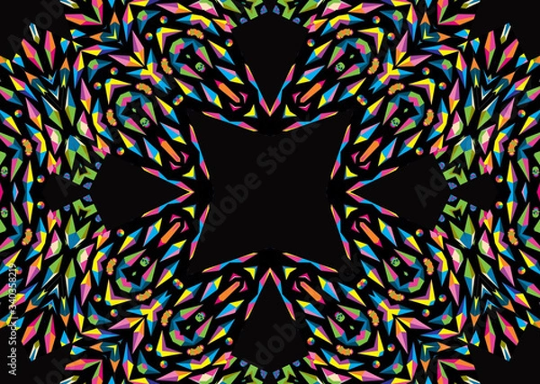Obraz 
Pattern Kaleidoscope Abstract Design