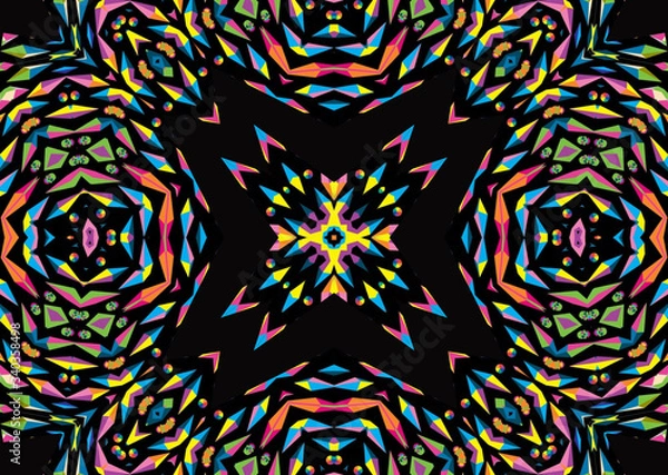 Obraz 
Pattern Kaleidoscope Abstract Design