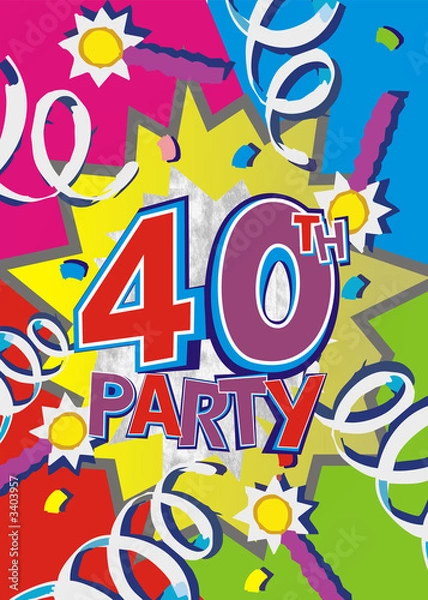Obraz 40th party - hochkant