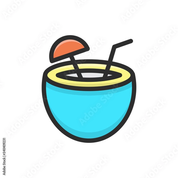 Fototapeta Drinks Vector Icon