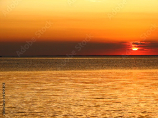 Fototapeta Orange Sun Down