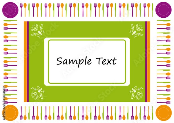 Obraz Menu Hintergrund