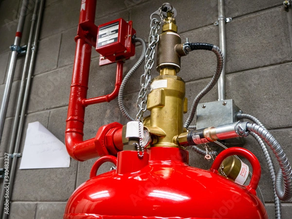 Obraz FM200 Gas Flooding System, Gas Suppression System in Data Center Room