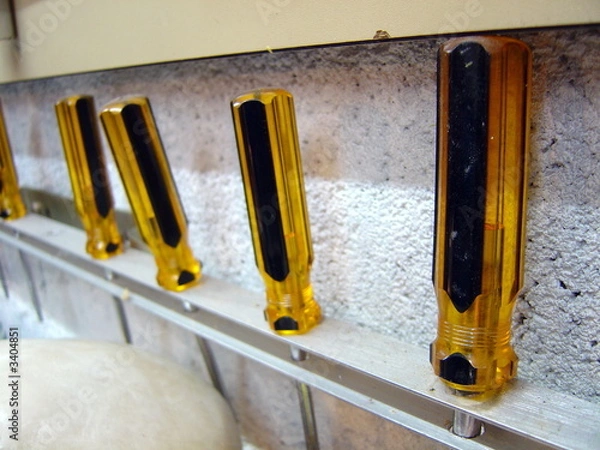 Obraz rangée de tournevis