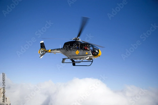 Fototapeta helicopter on triglav