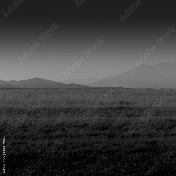 Fototapeta fog in the mountains