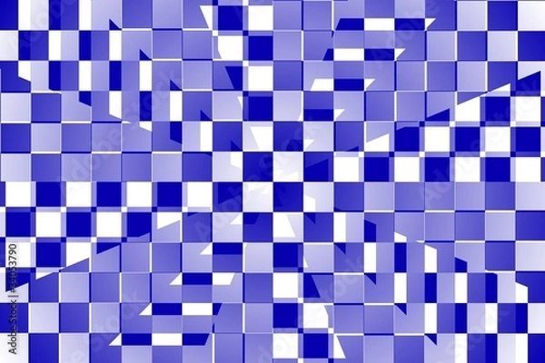 Fototapeta damier bleu abstrait